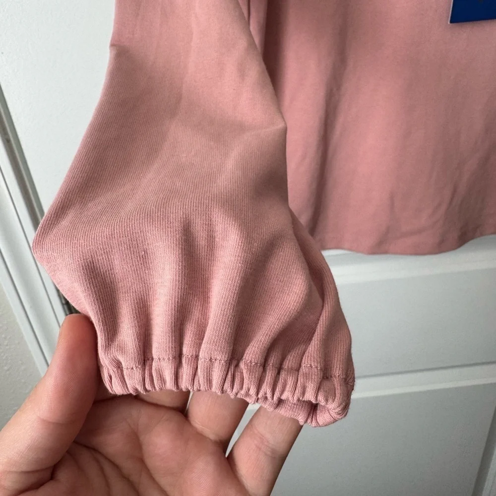 NWT Maison Me Katie Collared Top Dusty Pink